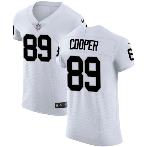 Nike Raiders #89 Amari Cooper White Men's Stitched NFL Vapor Untouchable Elite Jersey - Click Image to Close